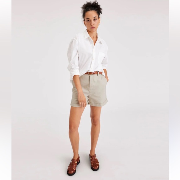 Havana Jack'S Cafe Pants - HAVANA JACK'S CAFE Women's Sz 12 Tan Casual Khaki Shorts High Waist Mom 90s